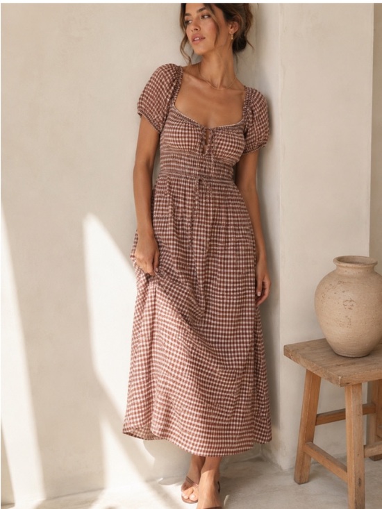 Reformation Dresses & Skirts - Reformation Rhett Midi Dress in Audrie Check